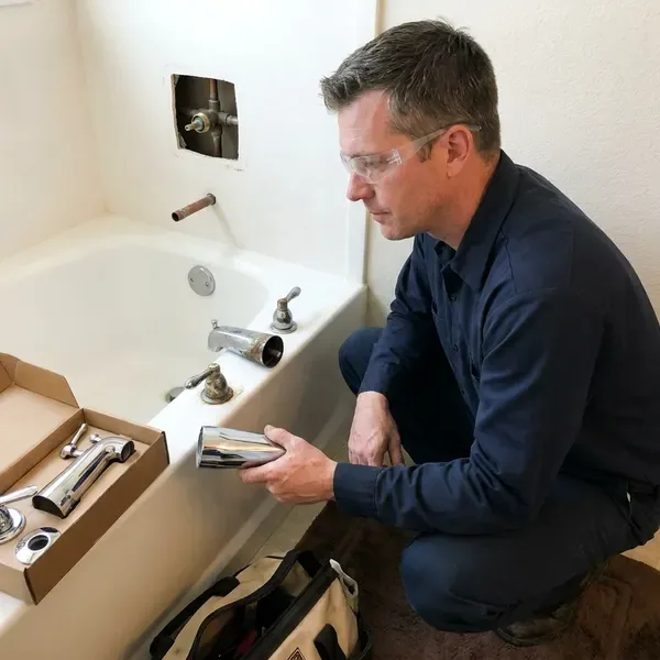 Local bathtub faucet replacement by KBN Plumbing, Charleston, SC