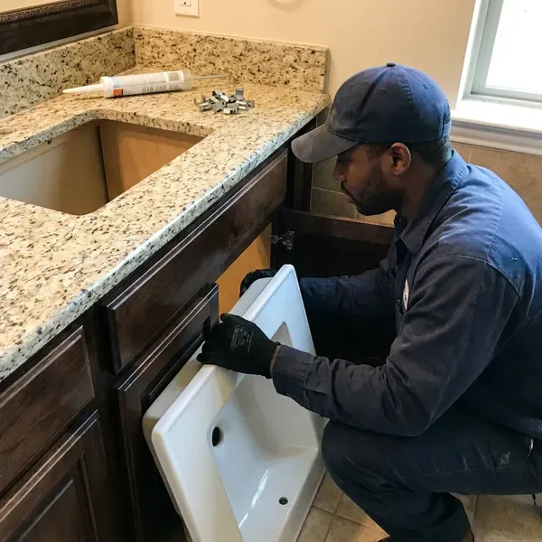 KBN Plumbing technician providing sink installation in Charleston, SC