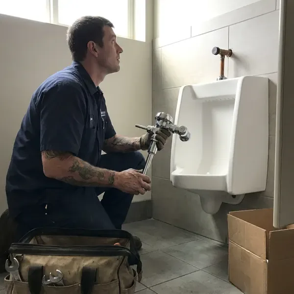 Professional urinal installation, Charleston, SC